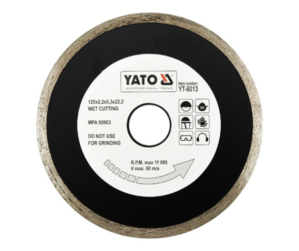Poza cu YATO Disc diamantat 125 x 22,2mm 6013 (YT-6013)