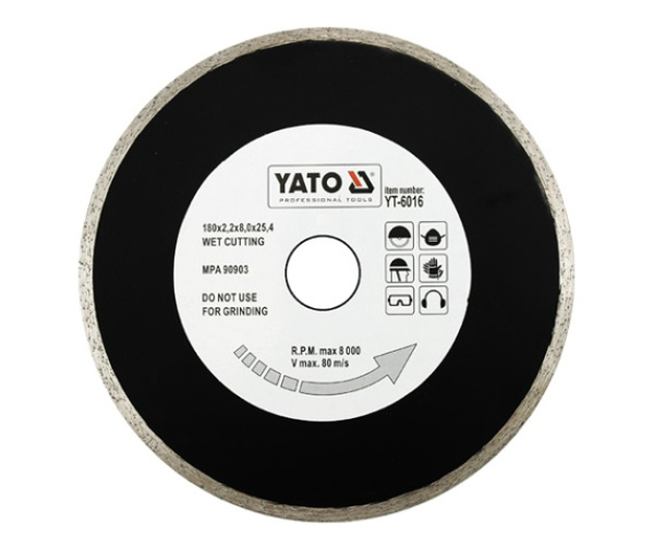 Poza cu YATO Disc diamantat 180 x 25,4mm 6016 (YT-6016)