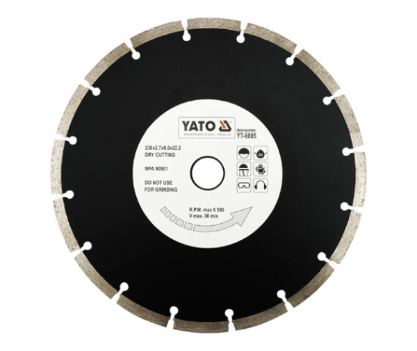 Poza cu YATO Disc diamantat segmentat 230 x 22,2mm 6005 (YT-6005)