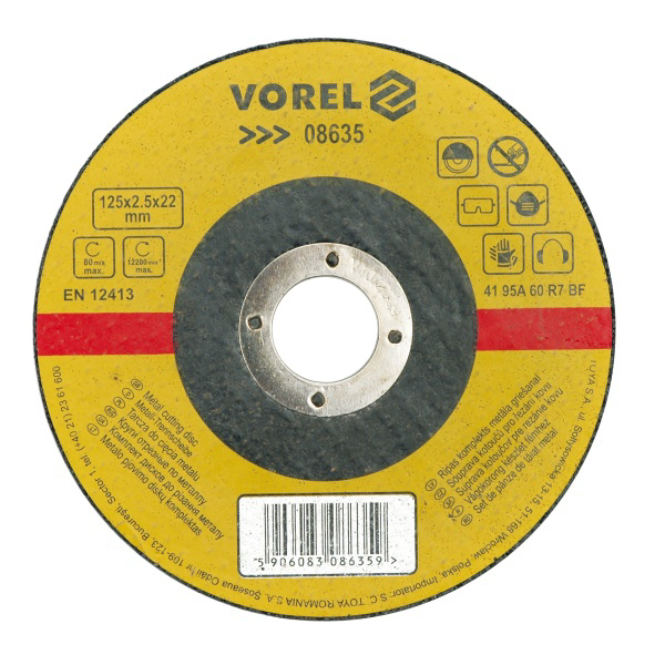 Poza cu VOREL Disc debitare metal 125 x 1,0 x 22,2mm 08631 (08631)
