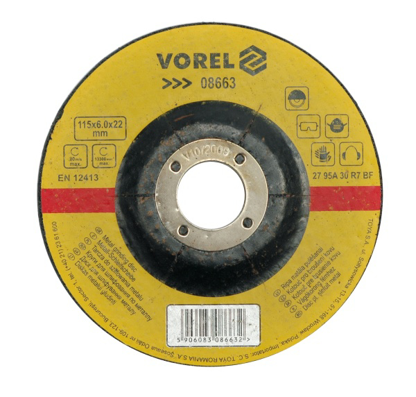 Poza cu VOREL Disc slefuit metal 125 x 6,8 x 22,2mm 08665 (08665)