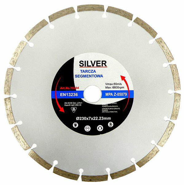Poza cu SILVER Disc diamantat segmentat 350 x 10 x 25,4/22,2mm (10206)