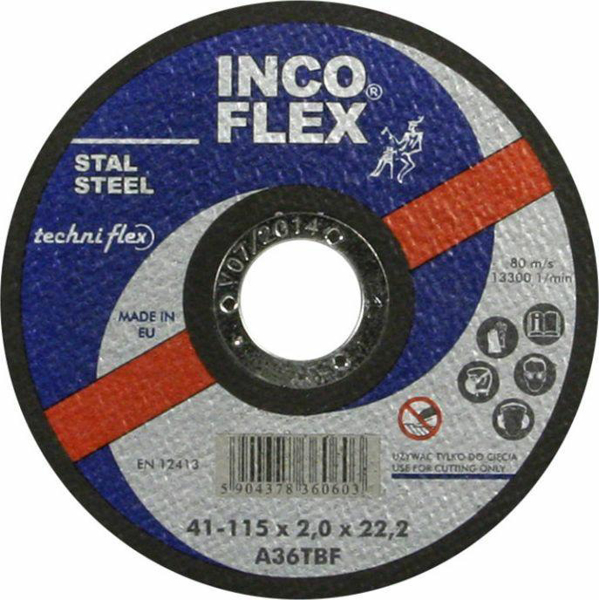 Poza cu INCOFLEX Disc debitare metal 230 x 3,2 x 22,2mm (M41-230-3.2-22A30R)