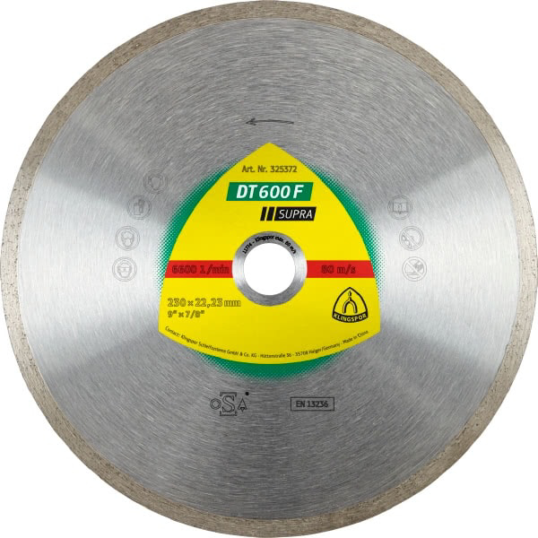 Poza cu KLINGSPOR Disc diamantat 180mm x 1,6mm x 30/25,4mm DT600F (325455)