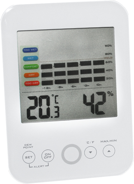 Poza cu TERDENS ELECTRONIC THERMOHIGROMETER INTERNAL WITH ALARMS (3564)