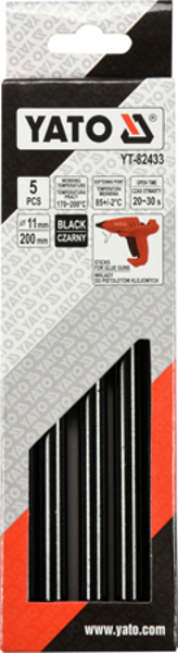 Poza cu YATO batoane de lipit 11,2x200mm BLACK 5 Buc. (YT-82433)
