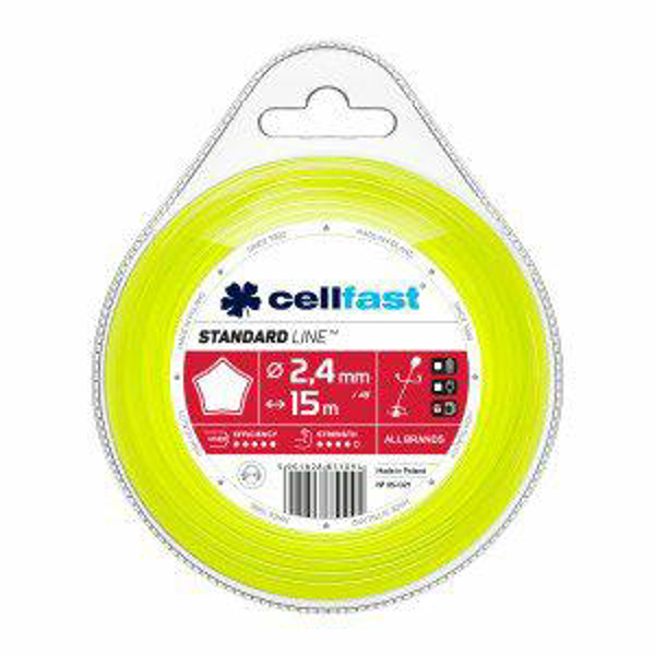 Poza cu CELLFAST Linie de nylon CELL-FAST 2.7*15m/GW. (35-026)