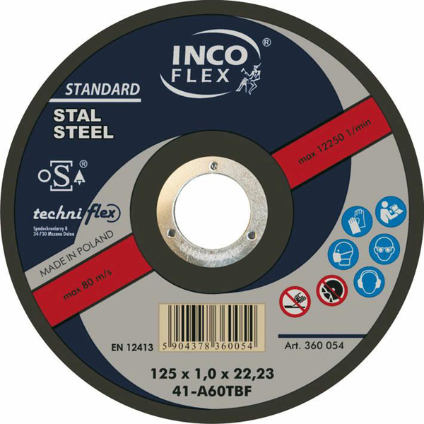 Poza cu INCOFLEX Disc slefuit metal INCOFLEX 125*6,5 (M275-125-6.5-22A24S)
