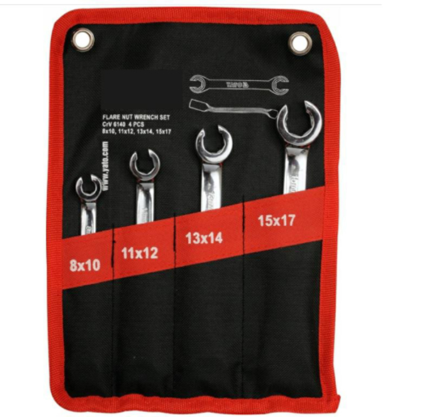 Poza cu SILVER SET OF HALF-OPEN OPEN WRENCHES SET OF 4 Buc (10997)