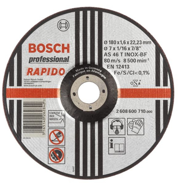 Poza cu BOSCH Disc debitare metal 230mm x 1,9mm x 22mm EXPERT FOR INOX (2608600711)